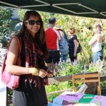 Sabrina at the Tea Party at Means of Production Artists Garden