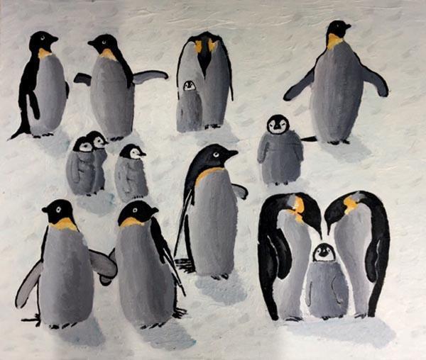 Community Penguins by Michelle Harris, artist