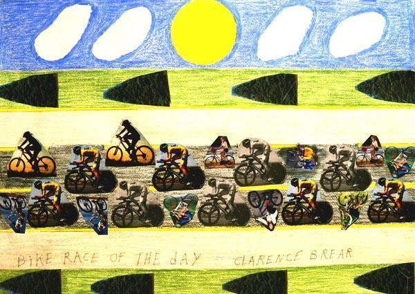 Bike Race by Clarence Brear, artist