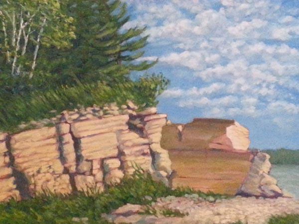 Hecla Island Quarry by Richard Hildebrandt, artist