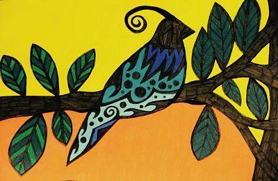 Marianne Powley - Blue Bird Leaves